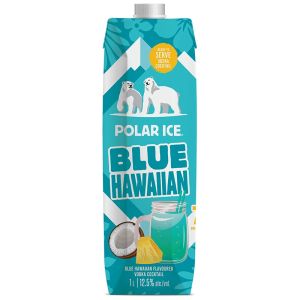 Polar Ice Blue Hawaiian Vodka Cocktail